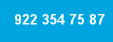 922 354 75 87 922 354 75 87